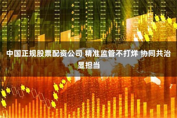 中国正规股票配资公司 精准监管不打烊 协同共治显担当